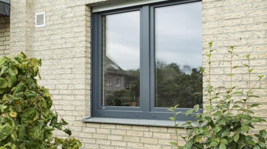 Fenster mittig geteilt